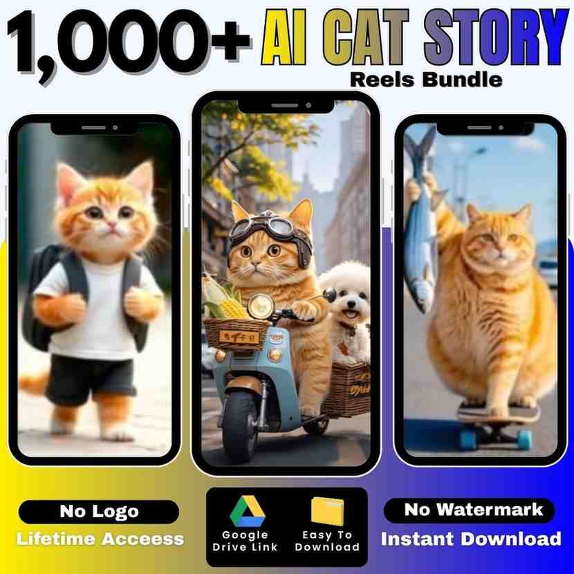 1000+ AI Cat Story Bundle